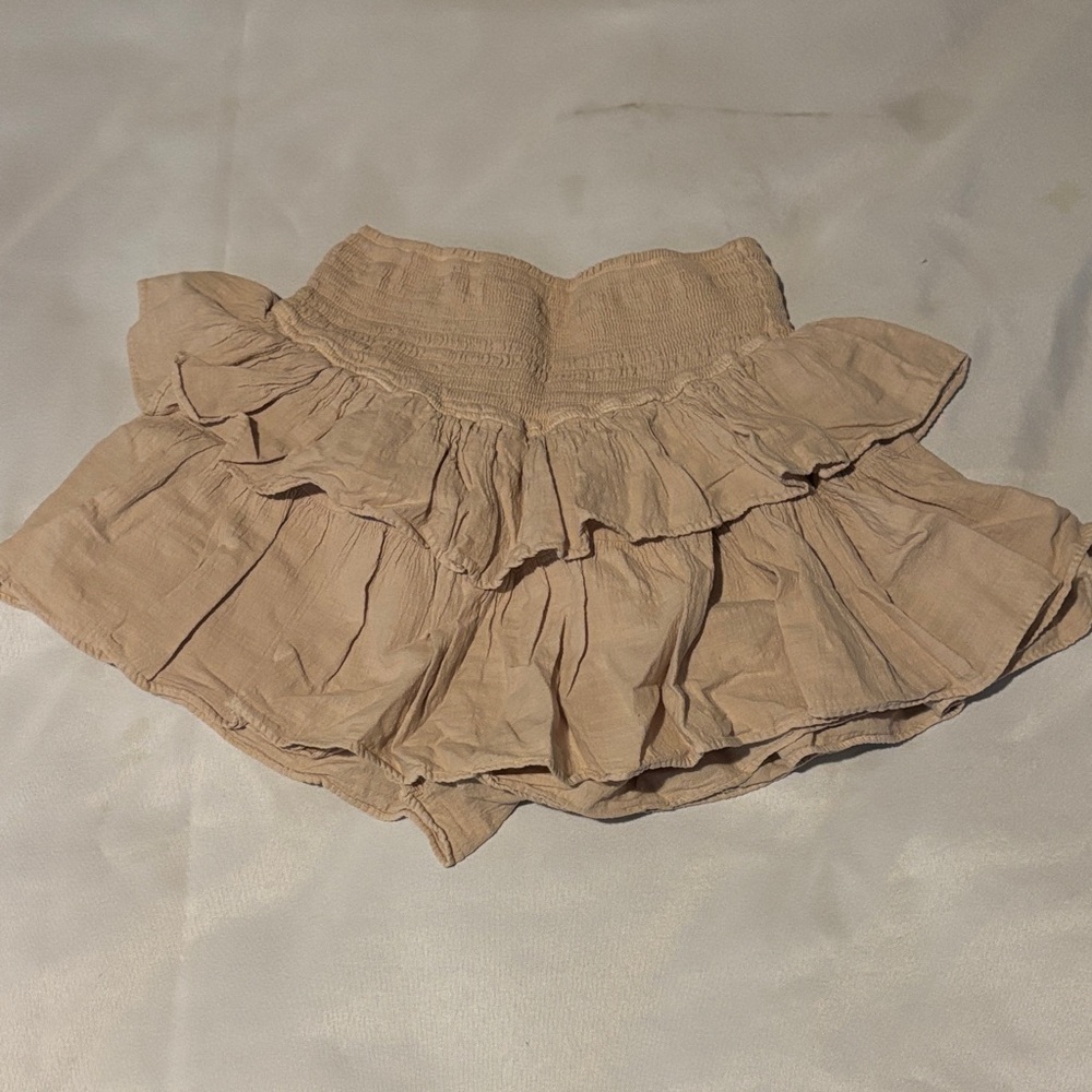 Textured Beige Skirt